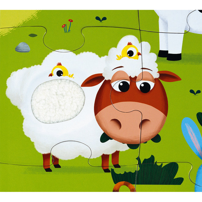 Tactile Puzzle 'Farm Animals' - 20pcs