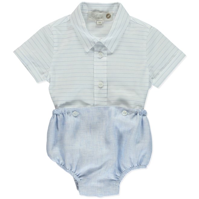 Combi + Shirt Bapteme Pureté D Blue & White