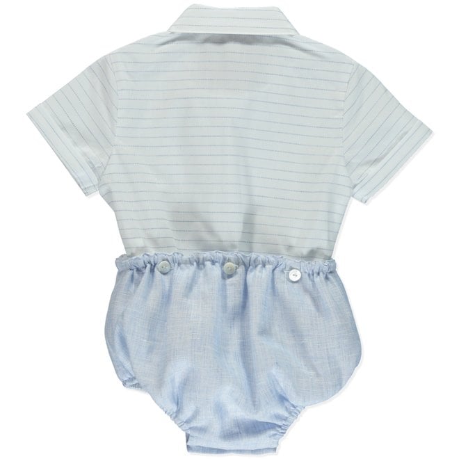 Combi + Shirt Bapteme Pureté D Blue & White