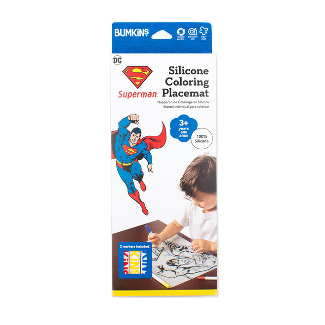 Bumkins DC Silicone Colouring Mat - Superman
