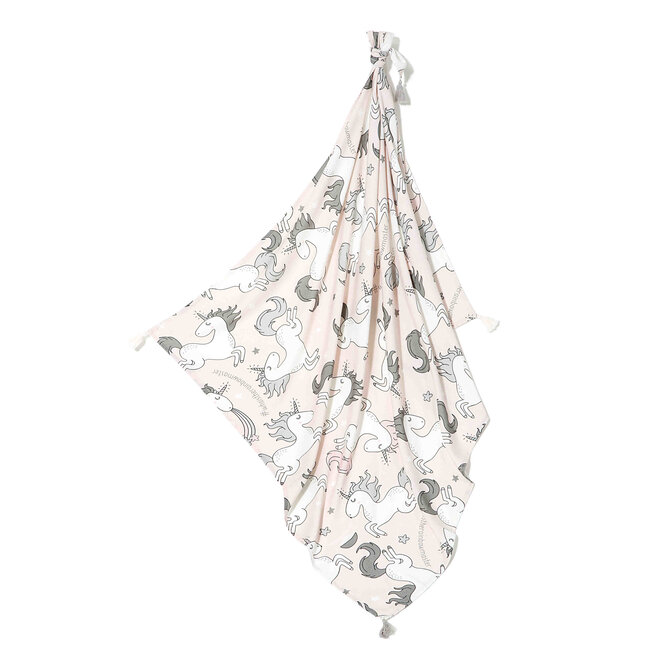 BAMBOO SWADDLE FRINGE - UNICORN SUGAR BEBE