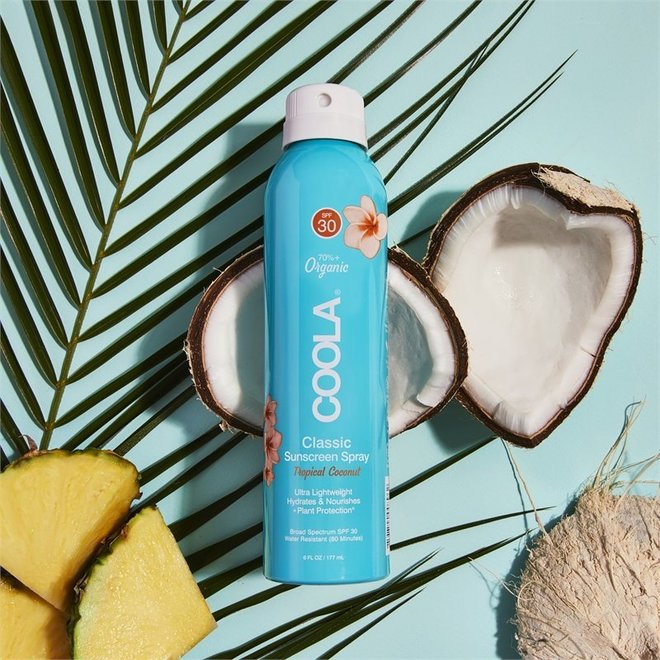 coola sunscreen spray tropical coconut coola sunscreen spray tropical coconut