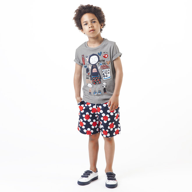 Little Marc Jacobs SWIMMING SHORT RED/BLUE/NAVY