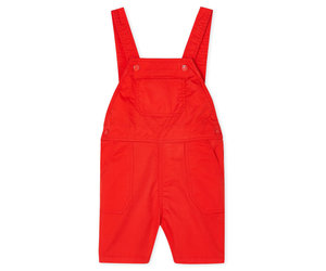 baby boy red dungarees