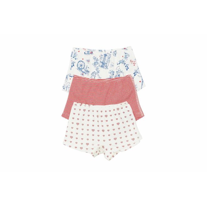 Girls Shorties 3Pieces Sets Hearts