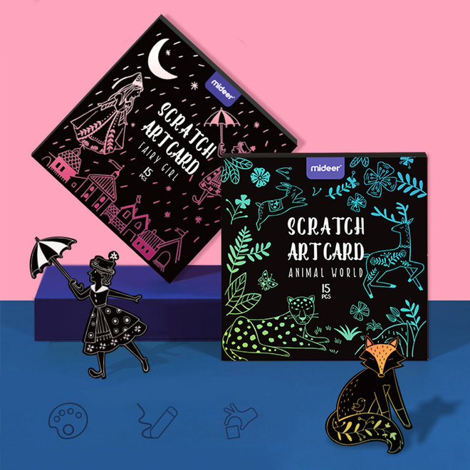 scratch art card- fairy