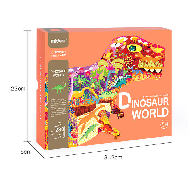 Huge animal-shaped puzzle dinosaur world
