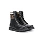 FENDI LACE UP BOOT WITH ANKLE LOGO DETAIL