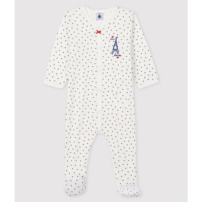 ribbed baby sleepsuit