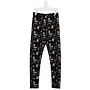 Girls Legging Allover Joystick Print-black