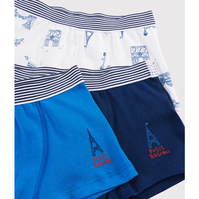 Boys' Paris Boxer Shorts - 3-Piece Set Pairs