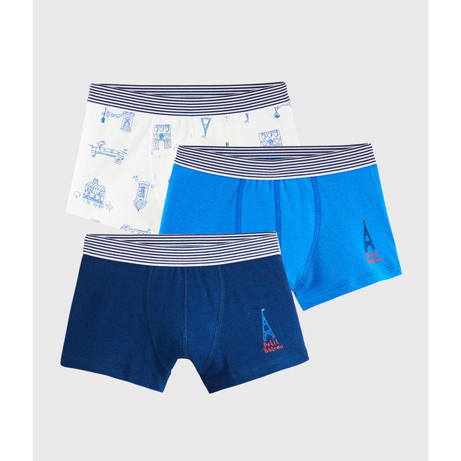 Boys' Paris Boxer Shorts - 3-Piece Set Pairs