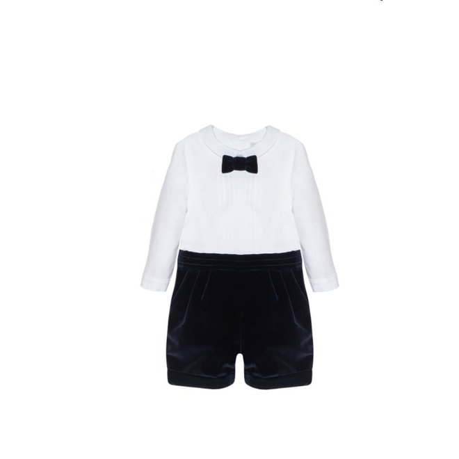 ROMPER "Special Occasion Boy" with Navy short