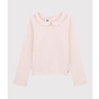 Girl's T-shirt with Peter Pan collar