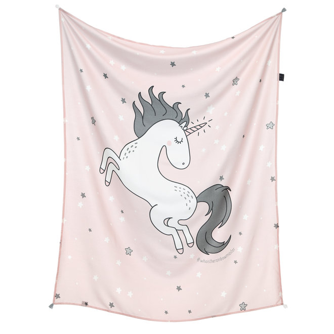 BAMBOO SWADDLE FRINGE - ONE UNICORN SUGAR BEBE