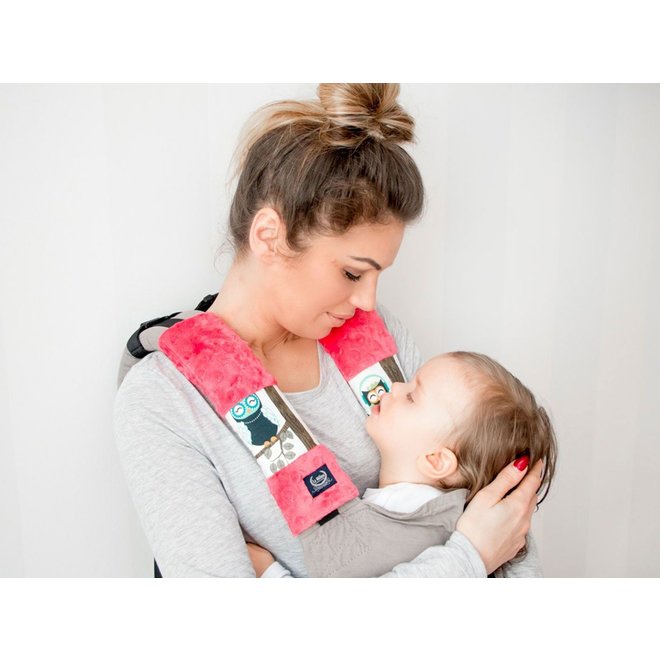 SEATBELT COVER - MOONLIGHT SWAN - BLACK