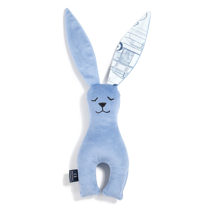 VELVET COLLECTION - TOY BUNNY 21CM - DOVE BLUE - ROUTE 66