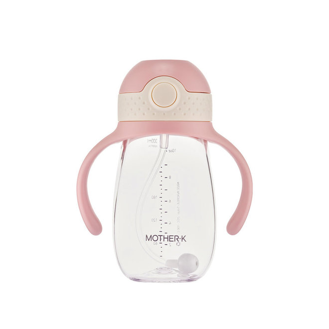 Mother-K Hug Weighted Straw Cup 300Ml Pink