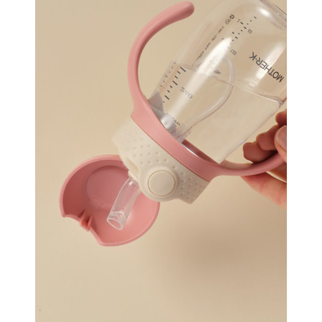 Mother-K Hug Weighted Straw Cup 300Ml Pink