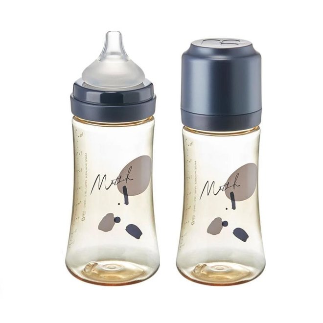 Ppsu Baby Feeding Bottle 280Ml W/Nipple Navy