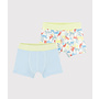 Boys' Cat Print Organic Cotton Boxer Shorts - 2-Pack