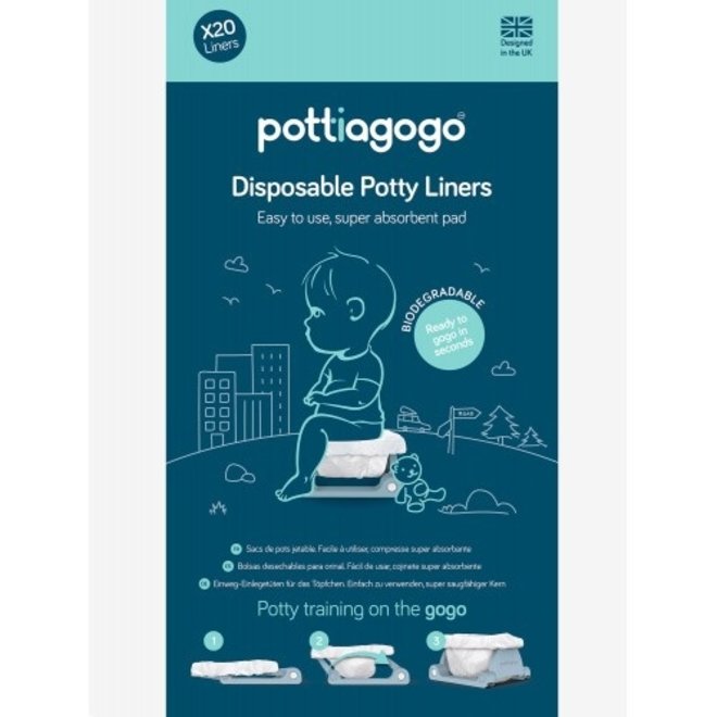 Pottiagogo - Eco-friendly Disposable Liner Bags - Pack of 20