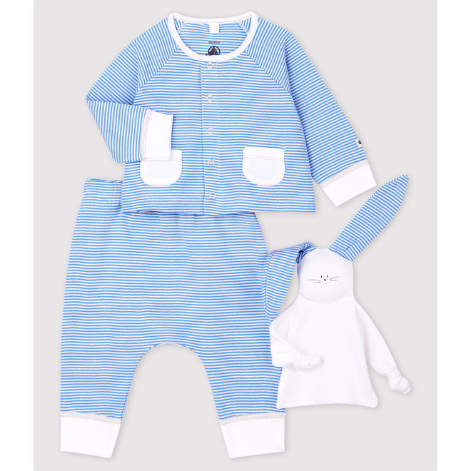 Babies' Blue Organic Cotton Clothing - 3-Pack
