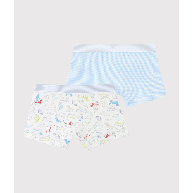 Boys' Animal Print Organic Cotton Boxer Shorts - 2-Pack