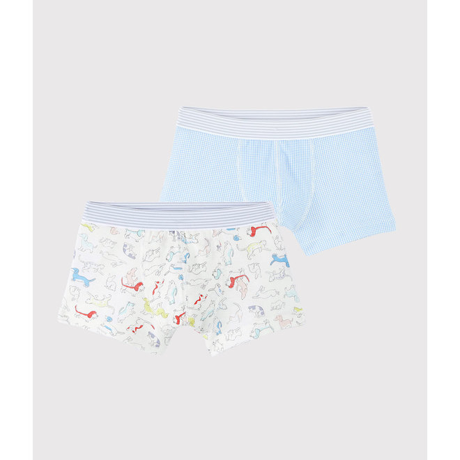 Boys' Animal Print Organic Cotton Boxer Shorts - 2-Pack