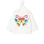 Baby Girl Sweatshirt With Butterfly Graphic