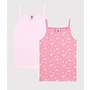 Girls' Cherry Blossom Strappy Tops - 2-Pack
