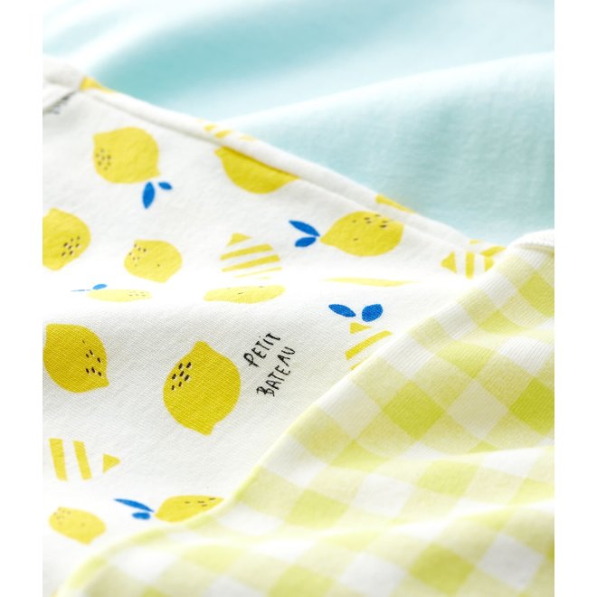 Babies' Lemon Sleeveless Bodysuit - 3-Pack
