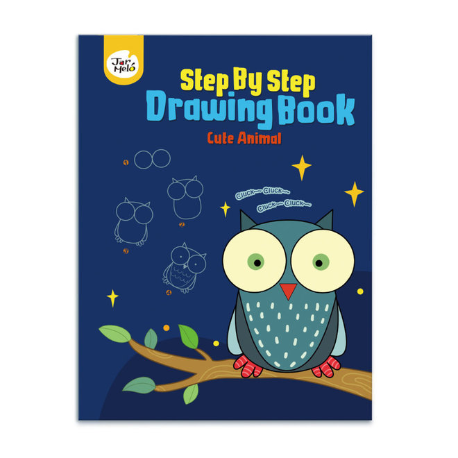 STEP BY STEP DRAWING BOOK - CUTE ANIMALS