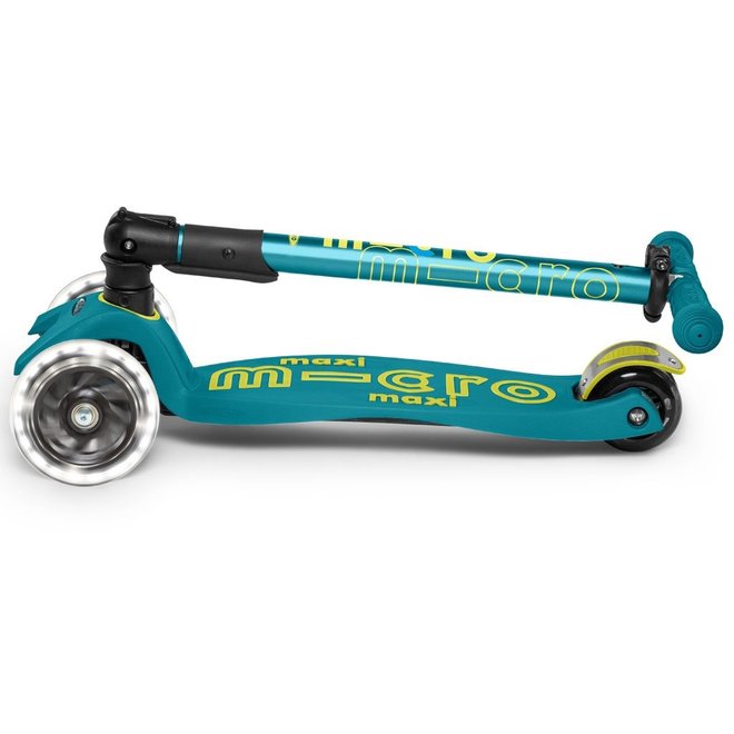 Maxi Micro Deluxe Foldable Petrol Green LED