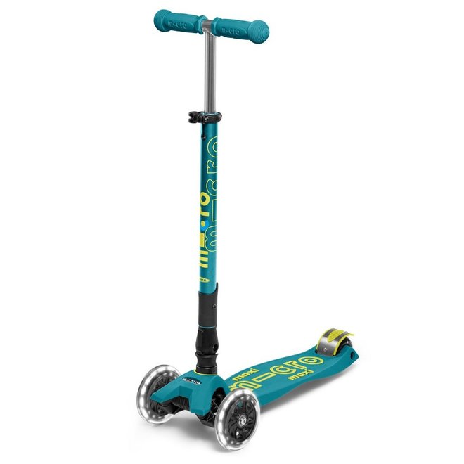 Maxi Micro Deluxe Foldable Petrol Green LED