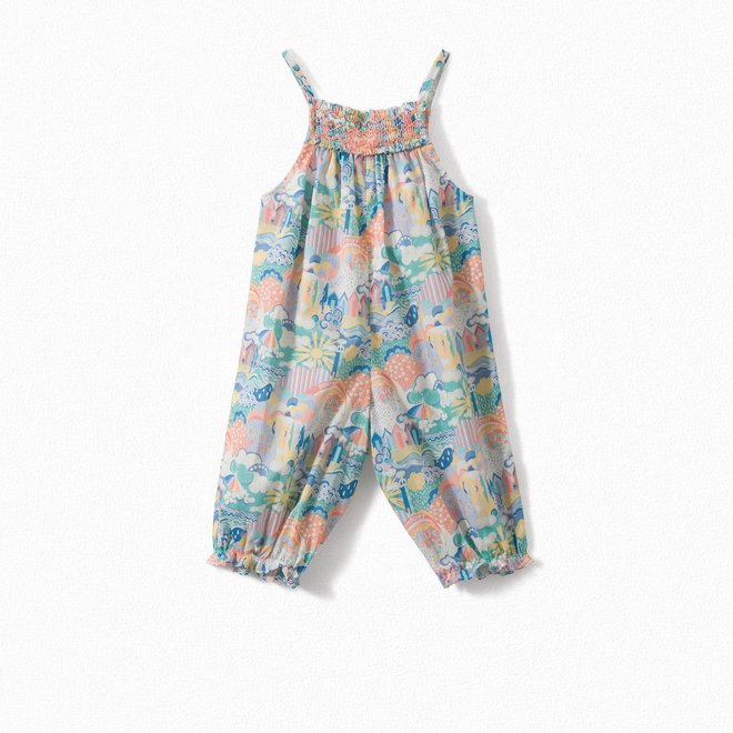 Exclusive Liberty Print Baby Overalls Multicolored