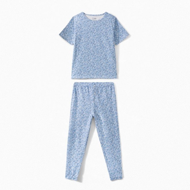 Boys' Liberty Jersey Fabric Pajamas Medium Blue