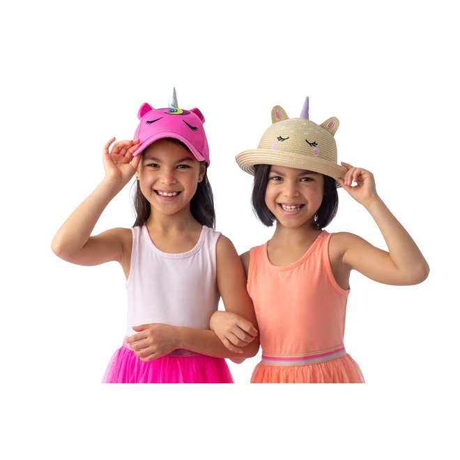 FlapJackKids - Kids' Straw Hat - Unicorn