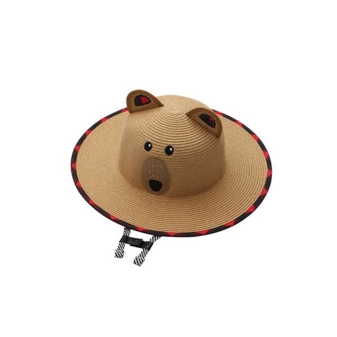 FlapJackKids - Kids' Straw Hat - Bear