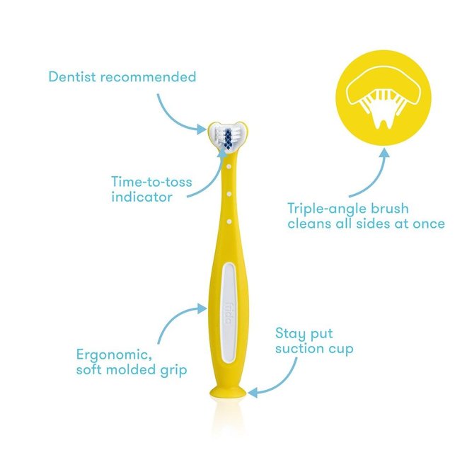 Fridababy SmileFrida Toothhugger 2.0 - Yellow