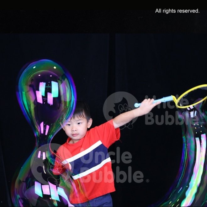 UNCLE BUBBLE FUN BIG BUBBLE WAND WITH 40Z BUBBLE SOLUTION