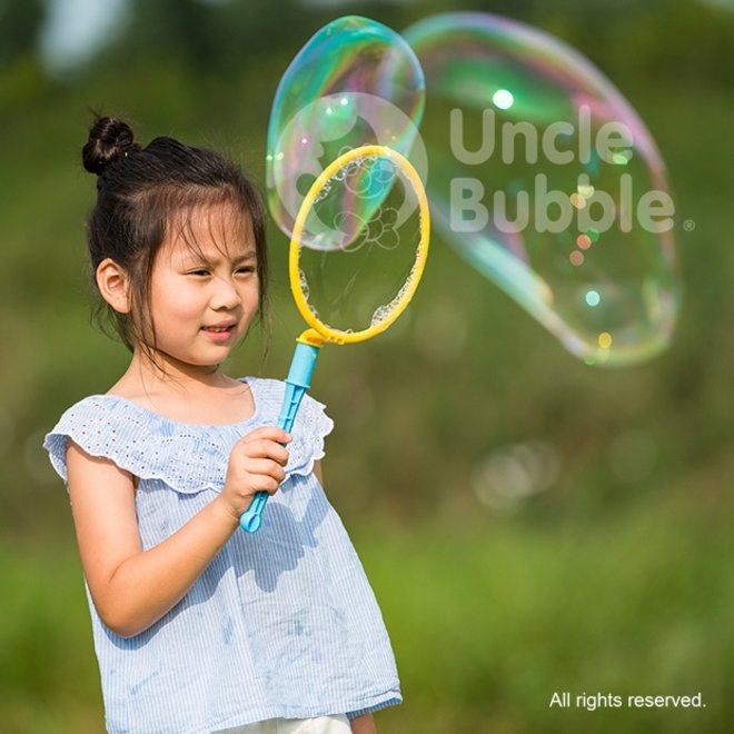 UNCLE BUBBLE FUN BIG BUBBLE WAND WITH 40Z BUBBLE SOLUTION