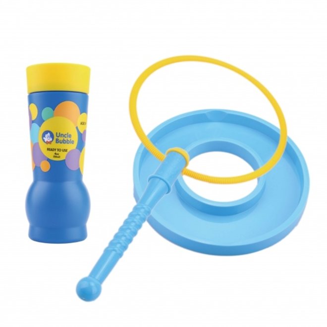 UNCLE BUBBLE FUN BIG BUBBLE WAND WITH 40Z BUBBLE SOLUTION