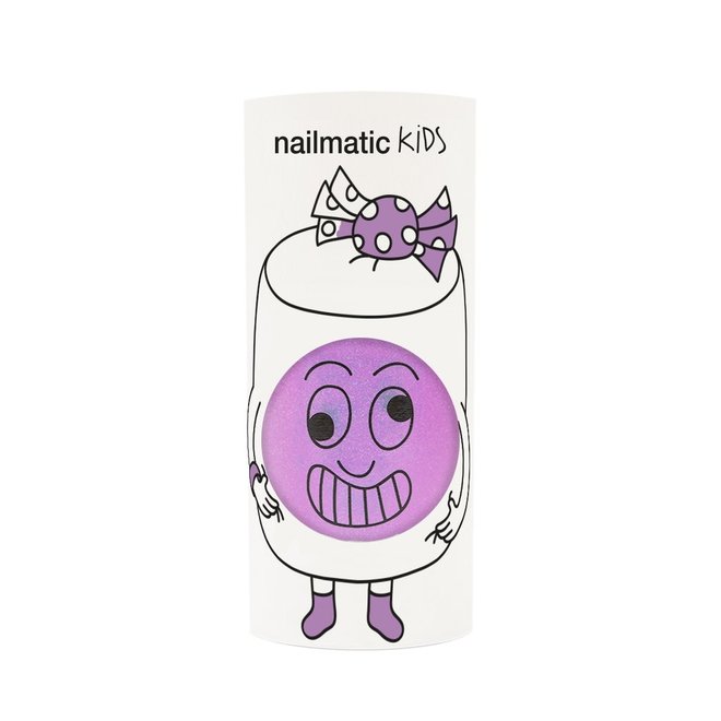 Nailmatic- Water-based nail polish for kids- Marshi - Pearly Neon Lilac