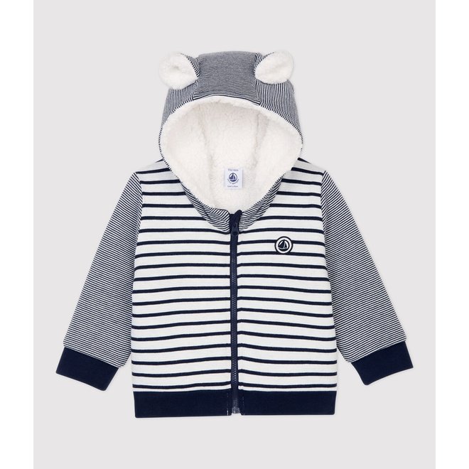 BABIES' SHERPA BASEBALL JACKET