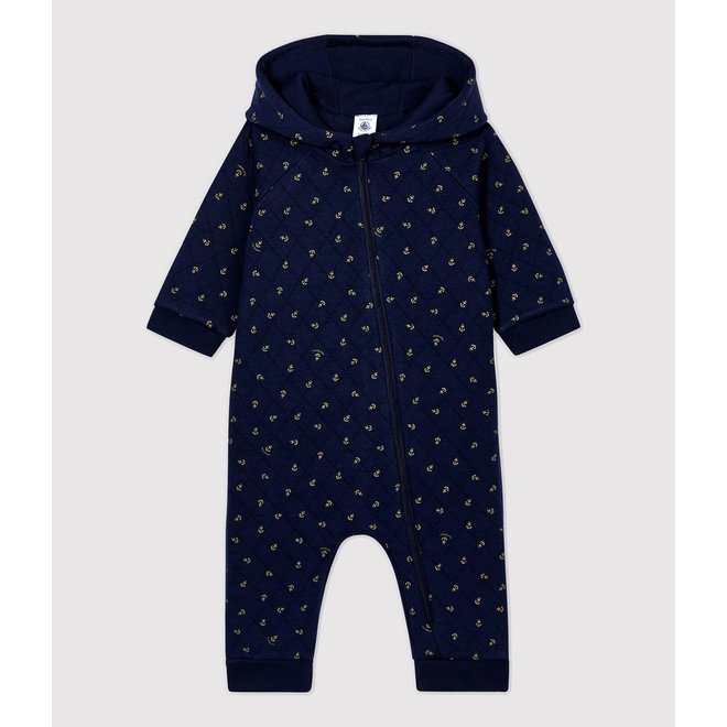 BABIES' HOODED JUMPSUIT