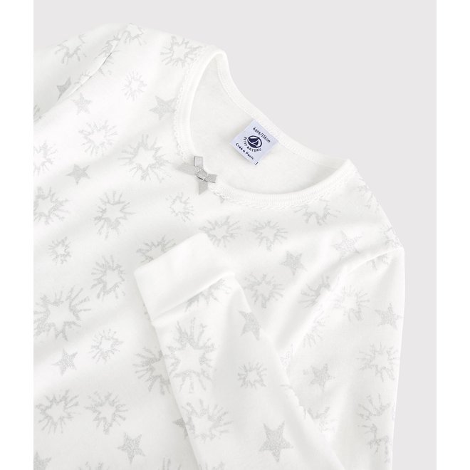 GIRLS SNUGFIT SPARKLY STAR COTTON PYJAMAS Moda Kids