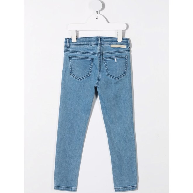 Stella Mccartney SKINNY DENIM WITH FLOWER EMB JEANS