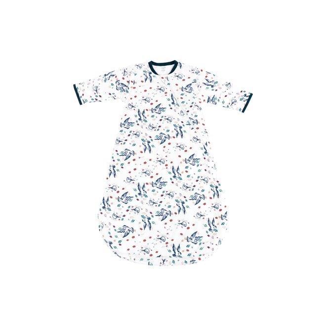 Organic Cotton Long Sleeve Sleep Bag 3.5 TOG - Bye Bye Birdie