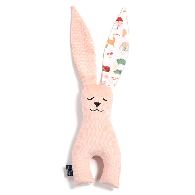 VELVET COLLECTION - TOY BUNNY 21CM - POWDER PINK - FRENCH RIVIERA GIRL